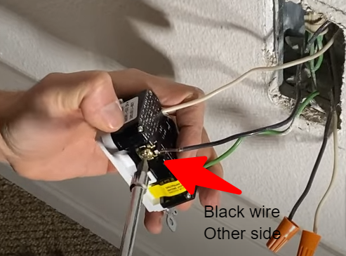 Replacing a GFCI Outlet black wire