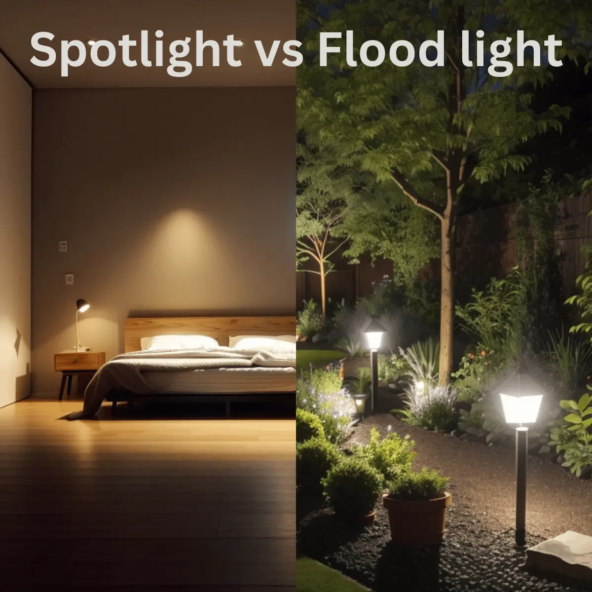 Spotlight vs Flood light