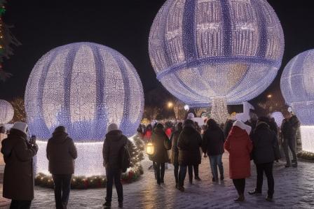 Unforgettable Large Outdoor Lighted Christmas Balls 